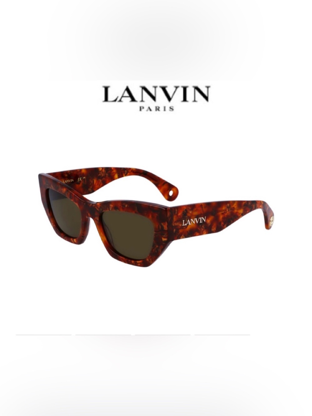 Authentic Lanvin Tortoiseshell Logo Sunglasses
